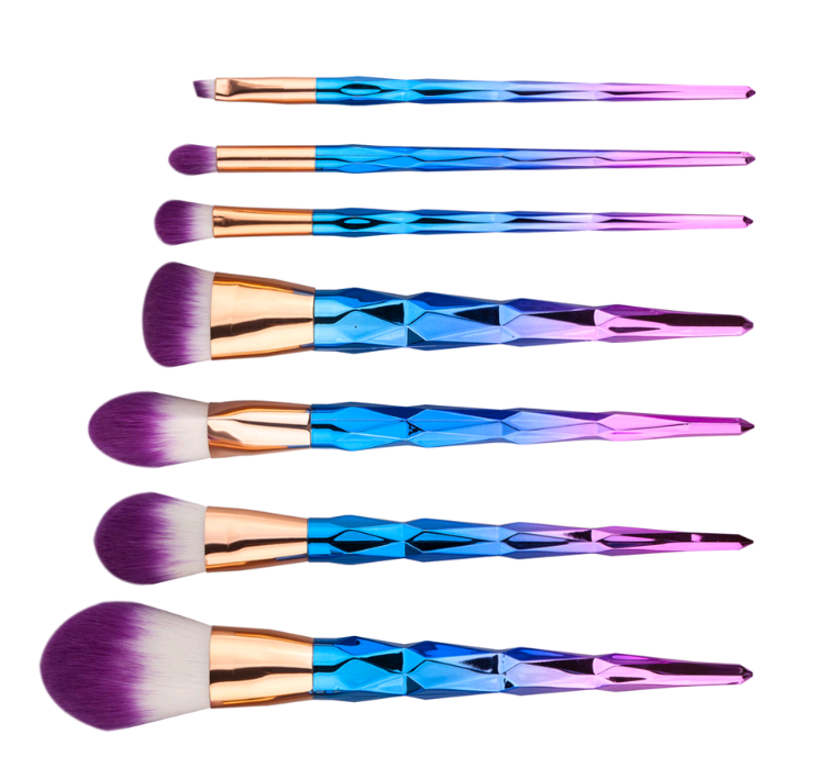 7 makeup brushes, makeup tools, diamond makeup brush foundation brush 7 makeup brushes, makeup tools, diamond makeup brush foundation brush